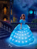 UPORPOR Light Up Girls Princess Costume Halloween Dress Up Clothes for Little Kids Toddler Costumes Christmas Party