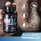 PrimeGENIX DIM 3X 200mg Supplement | Dim Estrogen Blocker for Men & Aromatase Inhibitor | Men’s Hormone Balance & Fitness Booster Supplement | 90 Capsules