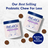 PetLab Co. Probiotics for Dogs, Support Gut Health, Diarrhea, Digestive Health & Seasonal Allergies - Salmon Flavor - 30 Soft Chews