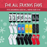 Paladone Friends TV Show Sock Advent Calendar 2023-12 Days Christmas Countdown Friends Advent Calendar