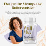 Wellme - MenoRescue - Promotes Proper Cortisol Levels, Supports Hormone Production During Menopause, 60 Caps