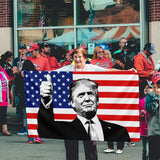 Double Sided Outdoor 3x5ft Flag Donald-Trump Very Good Home Garden Decoration Flag Durable Fade Resistant For All Weather Outdoor