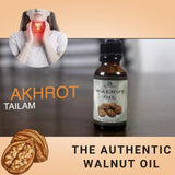 Dev Ayurveda Walnut Oil 100% Cold Pressed 30mL.(Pack of Two 30ML X2 =60ML) The Original Thyroid Massage Oil