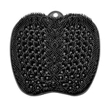 BESKAR Larger Shower Foot Scrubber Mat with Non-Slip Suction Cups- Cleans, Smooths, Exfoliates & Massages your Feet Without Bending, Improve Foot Circulation & Soothes Tired Feet- Black