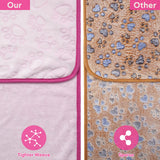 Stuffed Premium Soft Cat Blanket, Flannel Pink Stuff Cute Paw Print, 24 * 32 inches, Dog Blanket Puppy Supplies Dog Products Stuff Essentials, Christmas Cat Gifts