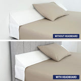 EPHEDORA Triangle Bed Wedge Pillow for Headboard Gap (0-8") - Fills The Gap Between Mattress and Headboard - Bed Gap Filler King Size