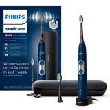 PHILIPS Sonicare ProtectiveClean 6500 Rechargeable Electric Power Toothbrush with Charging Travel Case and Extra Brush Head, Navy Blue, HX6462/07