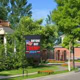 12x18 Anti Trump Garden Flag Double Sided Anyone But Trump 2024 Yard Flag Fuck Trump Impeach Trump House Flag Without Flag Stand