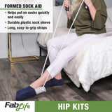 Fabrication 86-0075 Hip Kit #3: 32" Reacher, Straight Handle Sponge, Deluxe Sock aid, Shoehorn, Dressing Stick