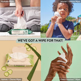 The Honest Company Clean Conscious Unscented Wipes | Over 99% Water, Compostable, Plant-Based, Baby Wipes | Hypoallergenic for Sensitive Skin, EWG Verified | Geo Mood, 576 Count