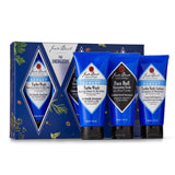 Jack Black The Energizers Gift Set for Men – Turbo Wash Energizing Cleanser, Face Buff Energizing Scrub & Turbo Body Lotion Energizing Gel Moisturizer – Men’s Body Wash Set, Hydrating Skincare Kit