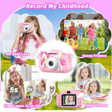 Kids Camera Toy, masterbee Children Camera Toys for Kids Age 3-12, Christmas/Birthday Gifts for Girls, 1080P HD Video Kids Digital Camera, Gift for 3 4 5 6 7 8 9 10 11 12 Year Old Girl