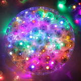 ZGWJ 100PCs Mini Led Lights,Flash Led Balloons Light up Balloons for Party Decorations Neon Party Lights for Paper Lantern Easter Eggs Birthday Party Wedding Halloween Christmas Decoration