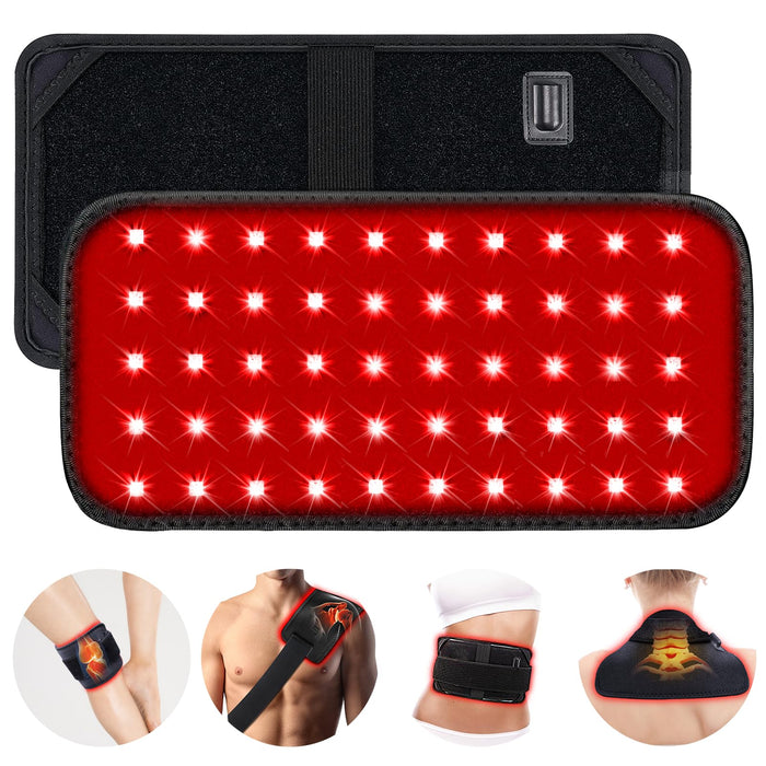 Red Light Therapy Belt, Infrared Light Therapy for Body, Wearable Wrap with Timer for Back Shoulder Waist Muscle Pain Relief, Improve Joint Inflammation, Red Light Therapy for Body