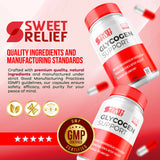 2 Pack - Sweet Relief Glycogen Capsules, Sweet Relief Vitamins, Sweet Relief Glycogen Advancced Formula, Sweet Relief Glycogen Vitamin Capsules, Sweet Relief For Health, 60 Capsules For 60 days.