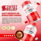 5 Pack - Sweet Relief Glycogen Capsules, Sweet Relief Vitamins, Sweet Relief Glycogen Advancced Formula, Sweet Relief Glycogen Vitamin Capsules, Sweet Relief For Health, 150 Capsules For 150 days.