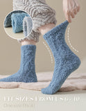 TEHOOK Fuzzy Socks Winter Thick Warm Cozy Fluffy Soft Slipper Socks Socks Christmas Stocking Stuffers Gifts Size 6-10