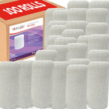 Kerlix Type Gauze Bandage Rolls - 4 1/2 in x 4.1 Yds, 6 Ply - 100 Single Sterile Pocuhes- Extra Absorbency - Latex Free, Hospital Grade Cotton Krinkle Fluff Bandage Wrap - for Wound Care & First Aid