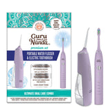 GuruNanda Lion & Lamb Kit (Lavender), Portable Water Flosser (300ml) with 4 Jet Tips, 5000 mAH Rechargeable Sonic Toothbrush with 4 Brush Heads & More