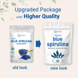 Organic Blue Spirulina Powder (Phycocyanin Extract), 60 Servings - No Fishy Smell, 100% Vegan Protein from Blue-Green Algae, Natural Luminous Food Coloring for Smoothies, Baking, Drinks & Cooking