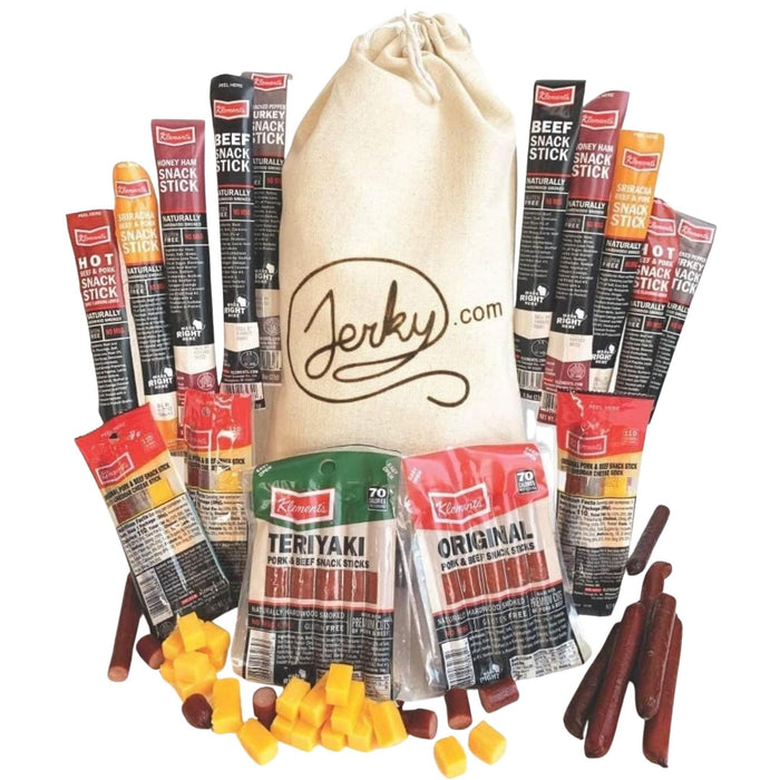 Jerky.com 26pc Meat Sticks Jerky Variety Pack - Beef Jerky Gifts for Men