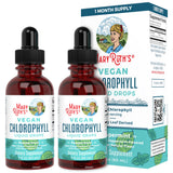 Chlorophyll Liquid Drops for Immune Support | Liquid Chlorophyll Drops | Energy Boost | Skin Care Supplement | Natural Deodorant | Vegan | Non-GMO | Gluten Free | 2 Fl Oz | 2 Pack