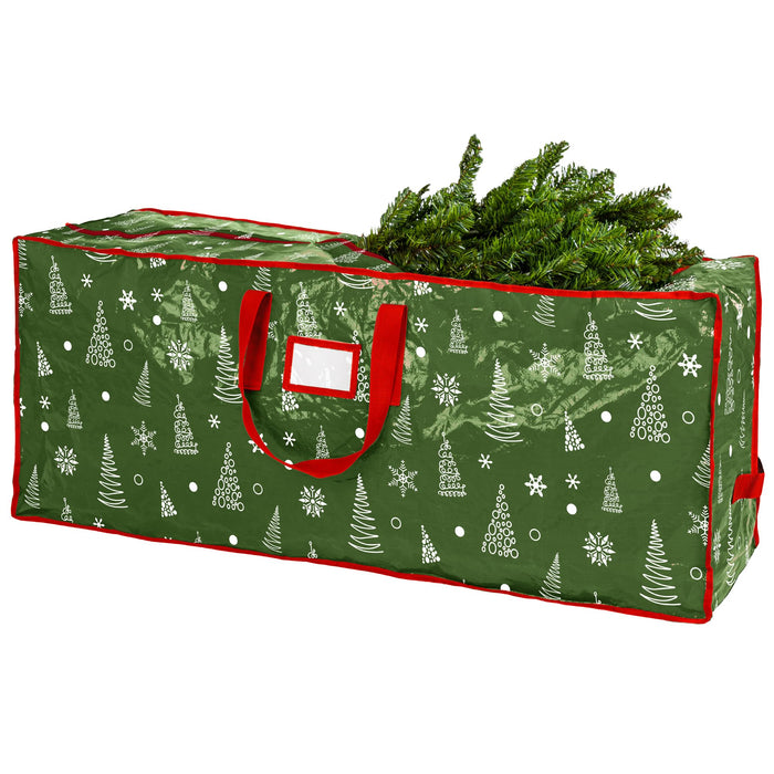 Handy Laundry Christmas Tree Storage Bag - Stores 7.5 Foot Artificial Xmas Holiday Tree, Durable Waterproof Material, Zippered Bag, Carry Handles. Protects Against Dust, Insects & Moisture.