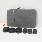 Goodtar Portable Hot Massage Stone Warmer Set with 12 PCS Basalt Stones/Rocks Massage Stone Kit Heater Bag for Relax Muscles Home Spa Health Natural Massage 110V (Small Size)