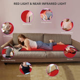 Red Light Therapy Large Mat for Whole Body Relief 71''x31'' Infrared Therapy Blanket 1280pcs Beads 660nm 850nm Red Infrared Therapy for Full Body Parts Relief at Once