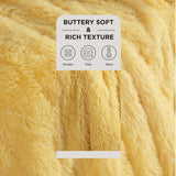 Bedsure Soft Yellow Twin Blanket for Bed, Fluffy Fuzzy Blankets Twin Size for Couch, Sofa, Cozy Plush Sherpa Fleece Faux Fur Blanket, Thick Warm Christmas Blanket Gifts for Women, Men, 60x80