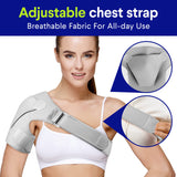 Suptrust Shoulder Brace for Women and Men, Shoulder Pain Relief, Shoulder Support, Rotator Cuff Support Brace, Adjustable Fit Sleeve Wrap, Relief for Shoulder Injuries and Tendonitis, One Size Regular(Gray Color)