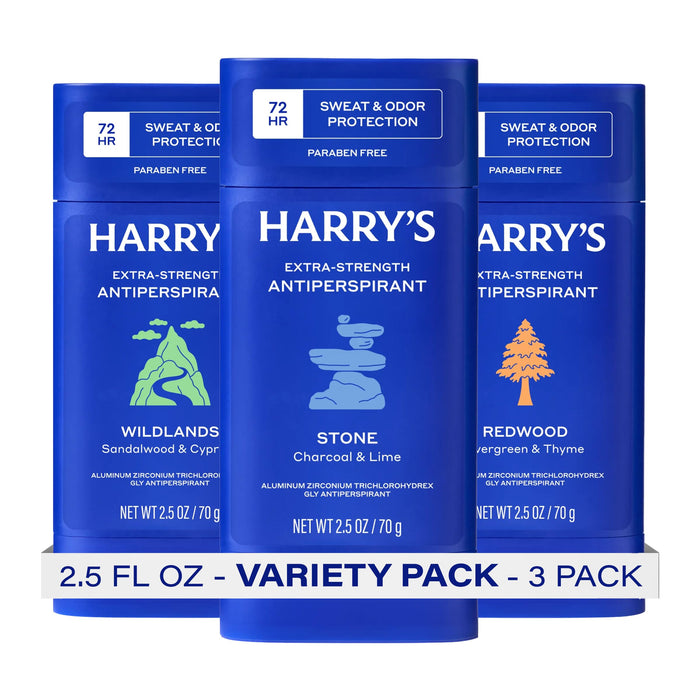 Harry's Extra-Strength Antiperspirant Deodorant - Variety - 2.5 oz (3 Pack)