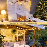 JMEXSUSS 100 LED Connectable Globe String Lights Indoor Bedroom, 33ft Warm White String Lights with Remote Plug in, 8Mode Christmas Lights Outdoor Waterproof for Classroom Patio Party Wedding Decor