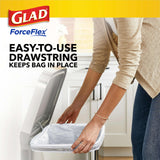 Glad ForceFlex Tall Kitchen Trash Bags, 13 Gal, Gain Lavender with Febreze, 110 Ct (Pack May Vary)