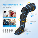 Air Compression Leg Massager for Blood Flow Circulation, FSA Electric Shiatsu Foot Massager Machine with 3 Modes 3 Intensities, Deep Kneading Knee Calf Massager for Pain Relief, Gifts for Men Women
