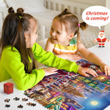 Advent Puzzle Calendar 2024 for Kids and Adults, 24 Days Christmas Countdown Calendars, Christmas Gift for Boys Girls,1008 Pieces Christmas Puzzle in 24 Boxes, Christmas Celebration(27.56 x 19.68 Inch)