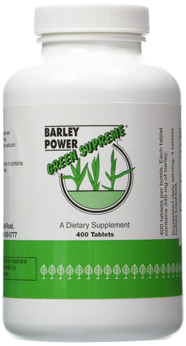 Green Supreme Barley Power 400 Count Tablets
