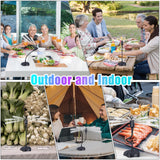 4 Pack Fly Fans for Tables, Fly Repellent Fan for Outdoor Indoor, Table Fans to Keep Flies Away with Holographic Blades for Picnic