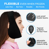 LotFancy Wisdom Teeth Ice Pack Head Wrap, Face Ice Pack for TMJ Jaw Toothache Pain Relief, with 4 Reusable Hot Cold Therapy Gel Packs, for Chin, Oral and Facial Surgery, for Teens, Average Adults