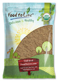 Food to Live Organic Psyllium Husk Powder, 5 Pounds — Non-GMO, Kosher, Ultra Fine, Unsweetened, Unflavored, Rich in Fiber, Natural Food Thickener, Great for Baking, Raw, Bulk, Vegan, Keto Friendly