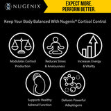 Nugenix Cortisol Control - Cortisol Manager and Adrenal Support Supplement for Men, 60 Capsules