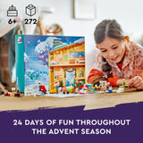 LEGO Friends 2024 Advent Calendar, Christmas Toy with 5 Characters and 3 Animals Included, Kids Building Kit for Girls and Boys Ages 6 and Up, Christmas Countdown Themed Gift Idea, 42637