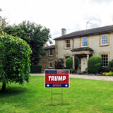 Donald Trump - Trump 2024 Stars - Double Sided -Durable Quality of Yard Sign and Road Sign with Stand - Rectangular 18" x 24" and 4mm Thick Corrugated Plastic - Made in the USA