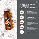 Isagenix Collagen Elixir - Collagen Drink with Marine Collagen Peptides - Liquid Collagen Shot to Support a Youthful Appearance with Vitamin C, Zinc & Biotin - 50 mL