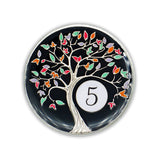 5 Year Sobriety Chip | Tree of Life AA Coin Token Medallion with Glow in The Dark Recovery Anniversary
