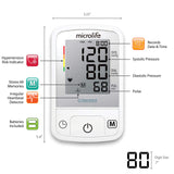 Microlife BPM2 Advanced Blood Pressure Monitor, Upper Arm Cuff, Digital Blood Pressure Machine, Stores Up to 60 Readings