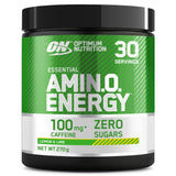 Optimum Nutrition Amino Energy Drink Mix - Lemon Lime Flavor, 30 Servings