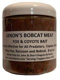 Lenon's Lure Bobcat Meat Fox and Coyote Bait - 8 oz Plastic Jar