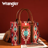 Wrangler Purse for Women Boho Aztec Tote Bag Hobo Shoulder Top Handle Handbags with Wide Guitar Strap christmas gift fall collection XY7 WG2203-8120SBDY