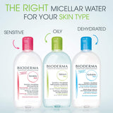 Bioderma - Sébium H2O - Micellar Water - Cleansing and Make-Up Removing - for Combination to Oily Skin 33.4 Fl Oz